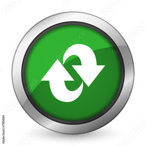 Free Download rotation green icon refresh sign - GFXLoad