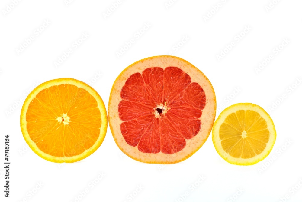 Fototapeta premium cutting off half of the fruit