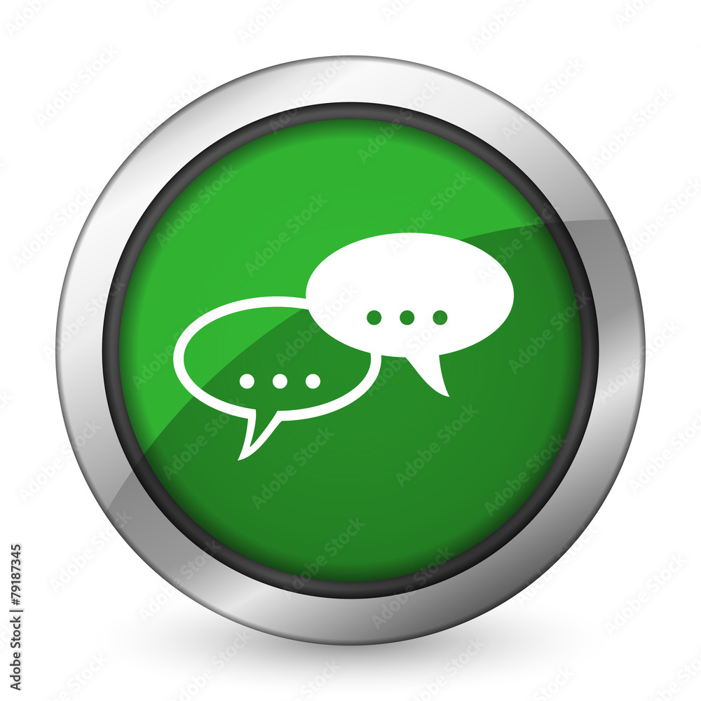 forum green icon chat symbol bubble sign forum green icon chat symbol bubble sign