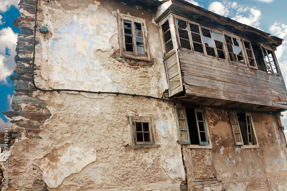 old dilapidated building in Asturias. Spain old dilapidated building in Asturias. Spain