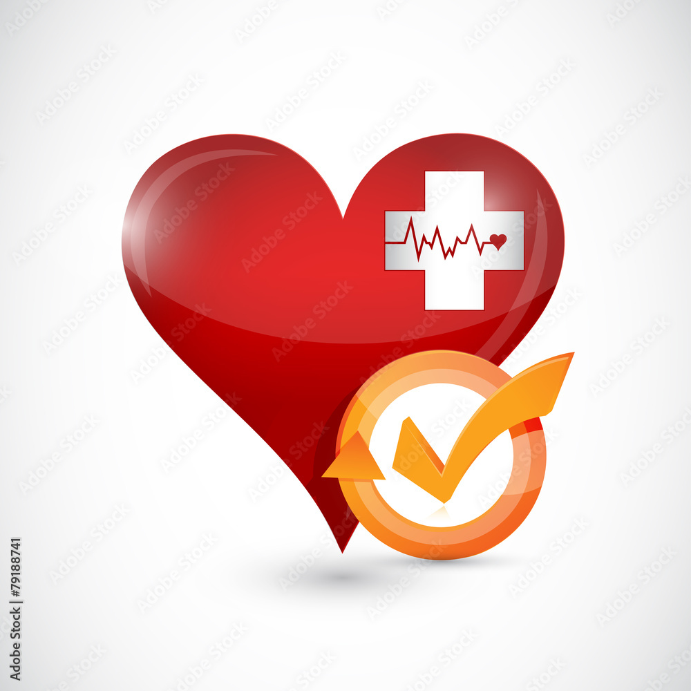 health heart check mark cycle illustration design health heart check mark cycle illustration design