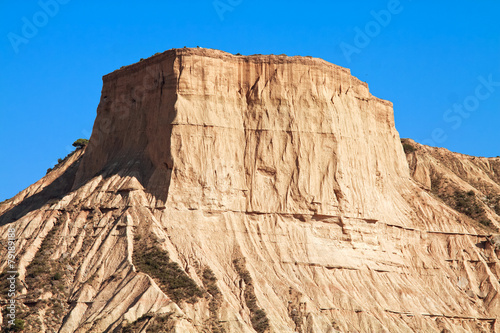 Mountain Castildetierra in Bardenas Reales Nature Park  Navarra 