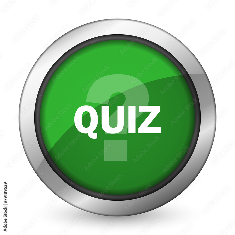 quiz green icon