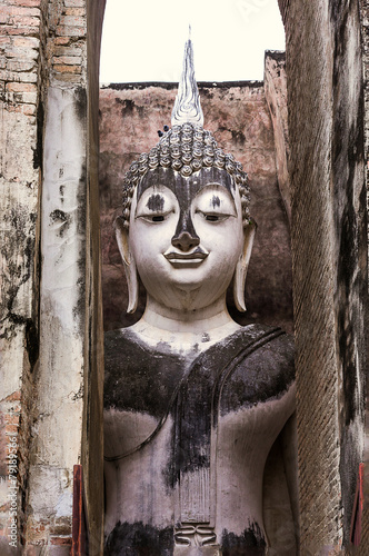 Ancient buddha statue, Sukhothai, Thailand