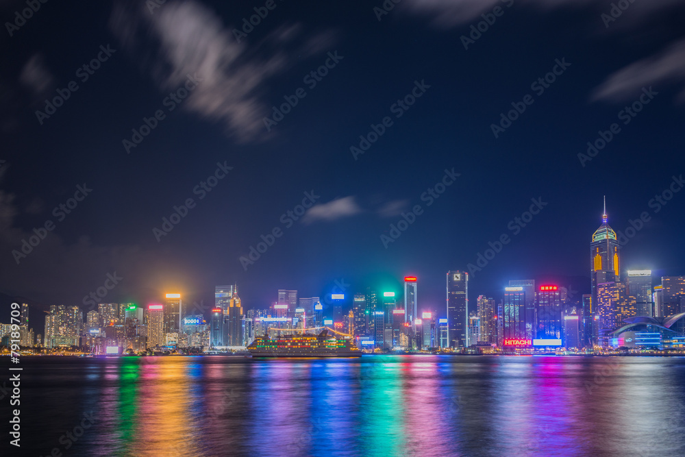 View of Hong Kong during sunset hours View of Hong Kong during sunset hours