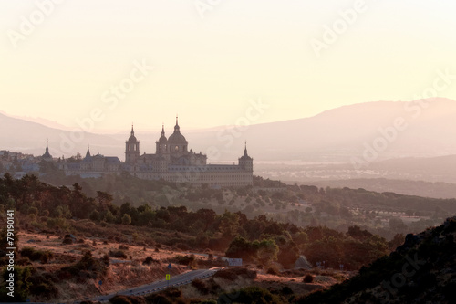 Royal Monastery in San Lorenzo El Escorial  Madrid  Spain