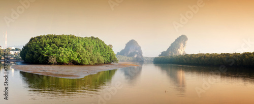 Kanaab Nam Cliff, Krabi Town, Thailand. photo