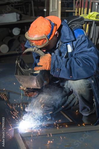 welding of metal products  photo