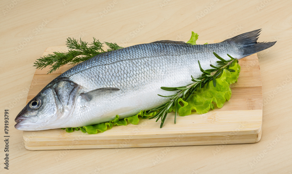 Raw seabass Raw seabass