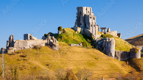 Bild auf Leinwand Corfe Castle Dorset England