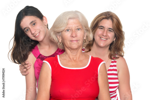 Three generations of hispanic women