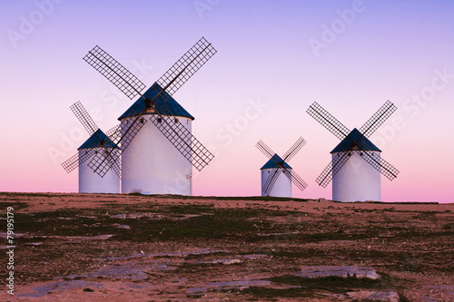 windmill in Campo de Criptana, La Mancha, Spain photo