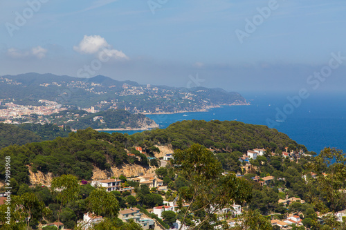 View of the Costa Brava on the lagoons photo
