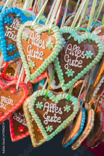 Lebkuchenherzen, Alles Gute, Jahrmarkt