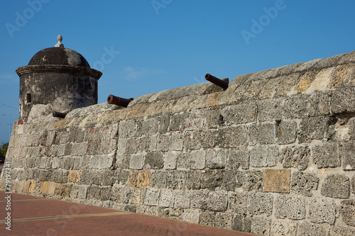 Obraz na plátně Fortified Wall of Cartagena