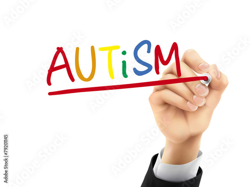 autism written by 3d hand