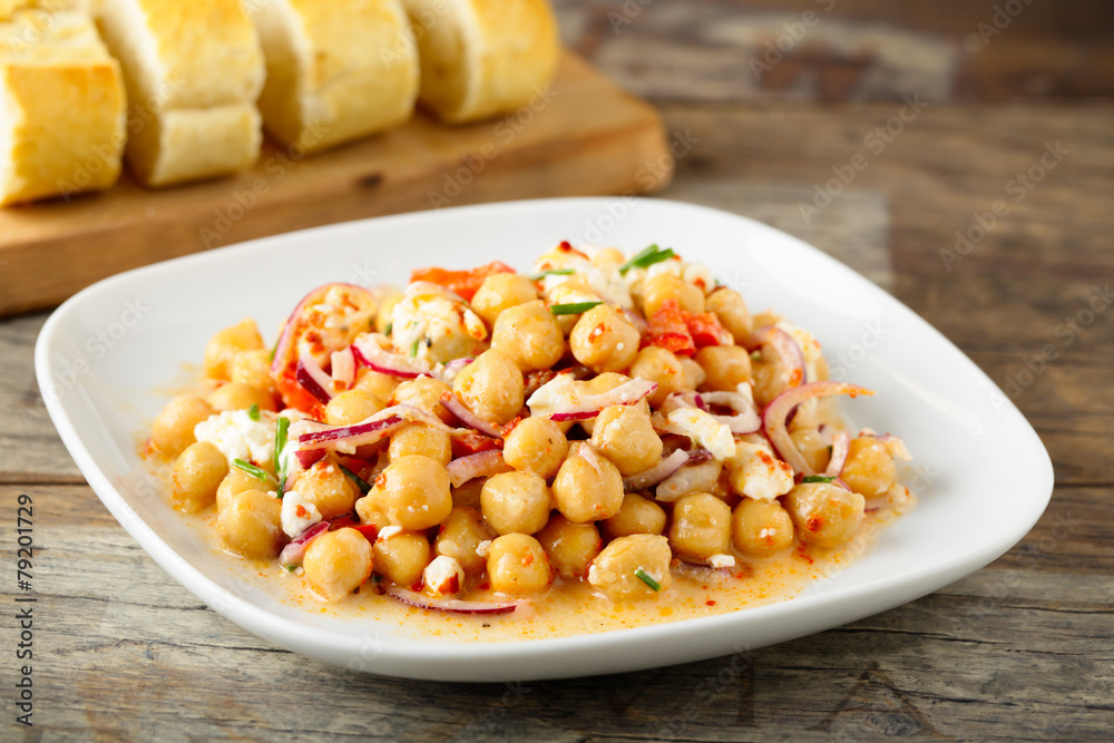 Kichererbsensalat - chick pea salad Kichererbsensalat - chick pea salad