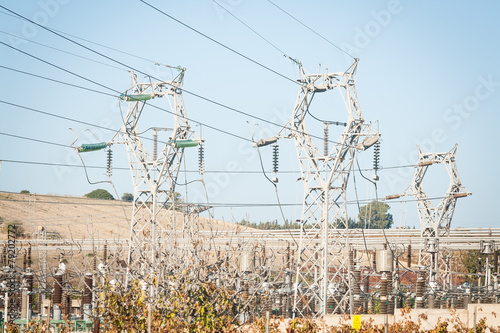 High voltage cables photo