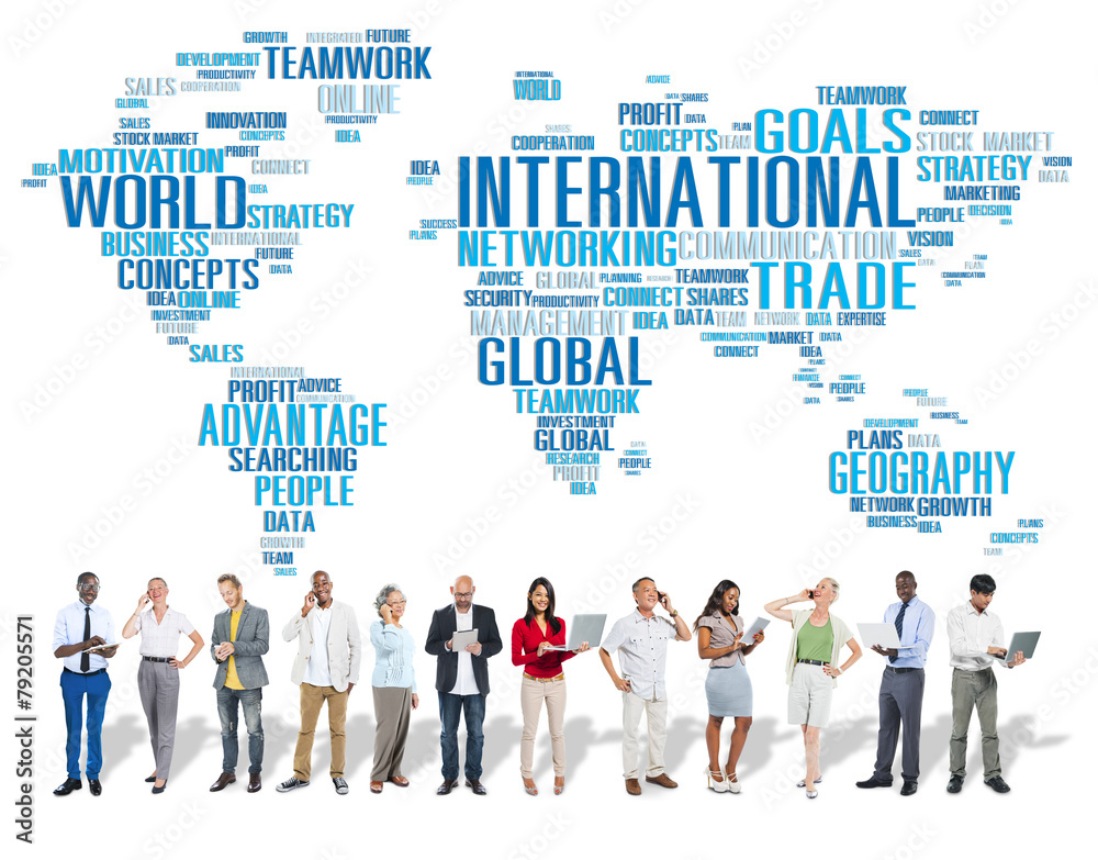 International World Global Network Globalization Concept International World Global Network Globalization Concept