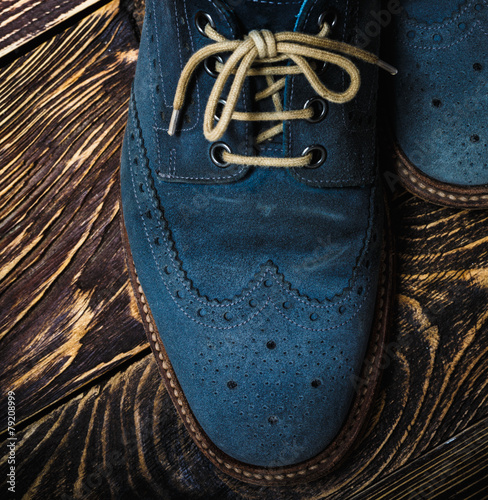 Blue suede shoes