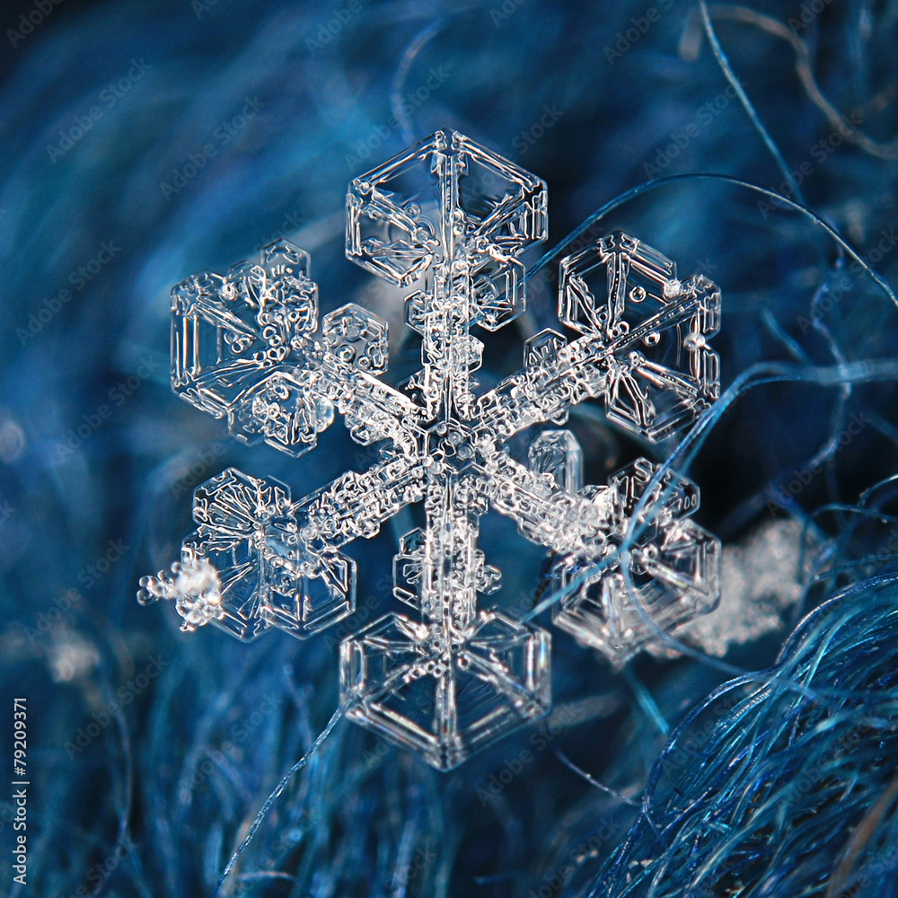 snowflake crystal natural snow