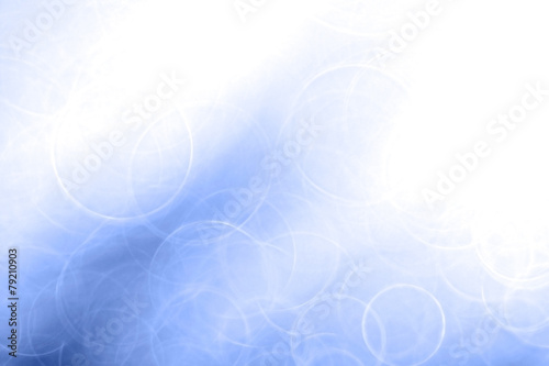 abstract concept blue background water drops glare bokeh
