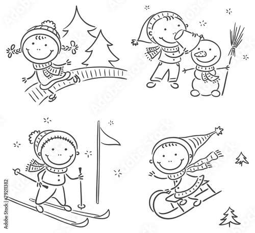 Kids winter outdoors activities