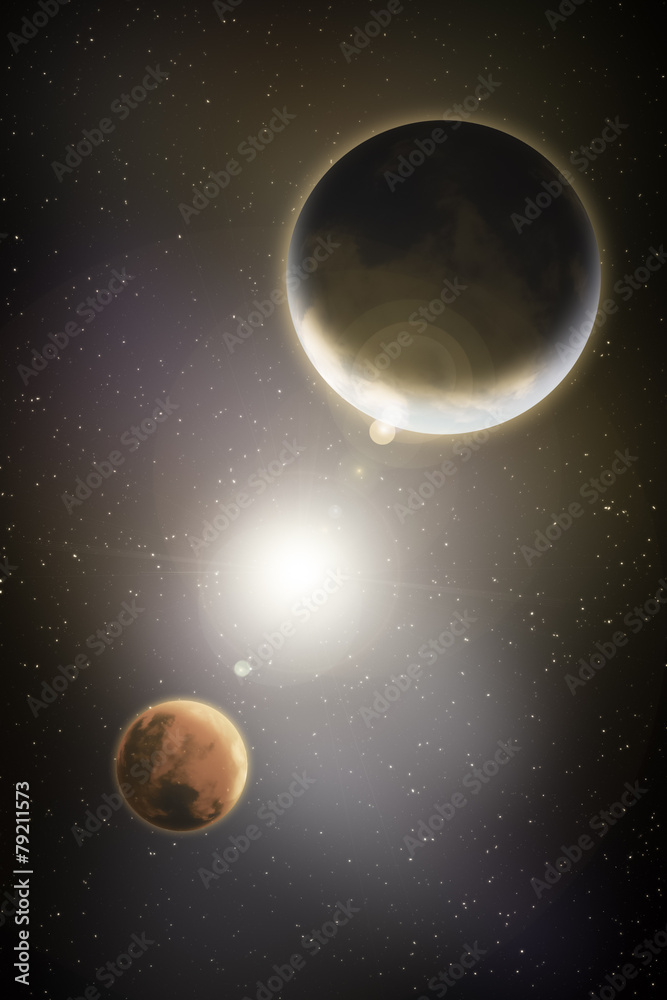 Naklejka premium Image of earth planet. Elements of this image are furnished by NASA