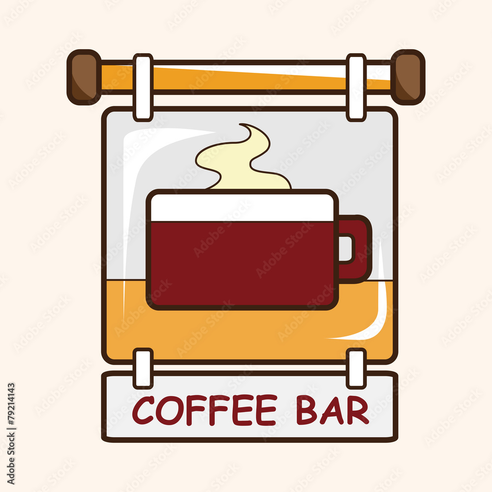 Coffee shop signs theme elements vector,eps Coffee shop signs theme elements vector,eps