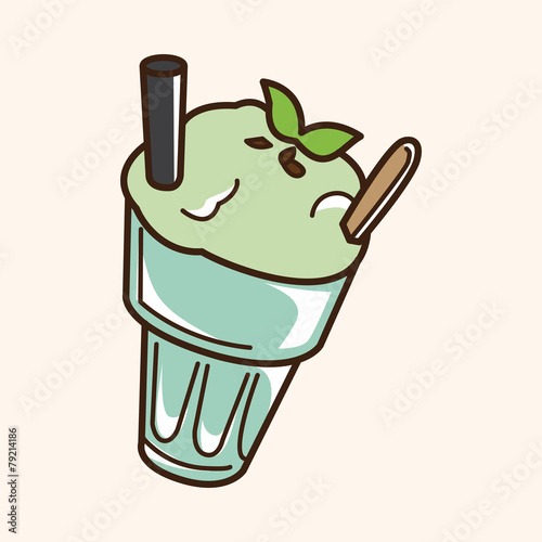iced drink theme elements vector,eps