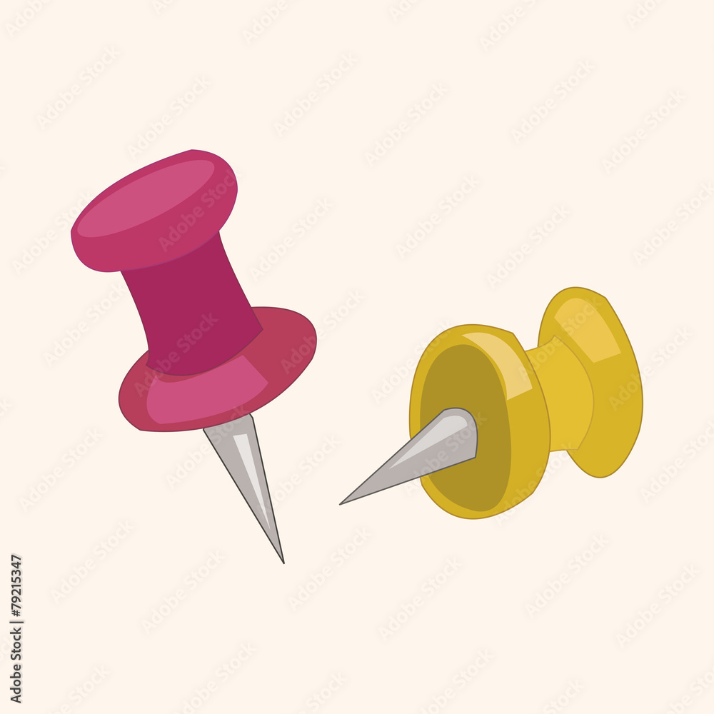 stationary pushpin theme elements vector,eps stationary pushpin theme elements vector,eps