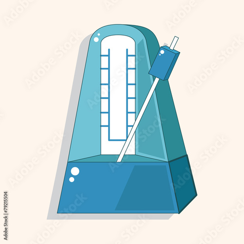 music Metronome theme elements vector,eps