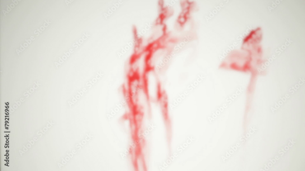 Blood-smeared defocused hand - probably of a crime victim Blood-smeared defocused hand - probably of a crime victim