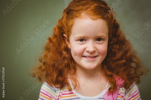 Portrait of cute little girl