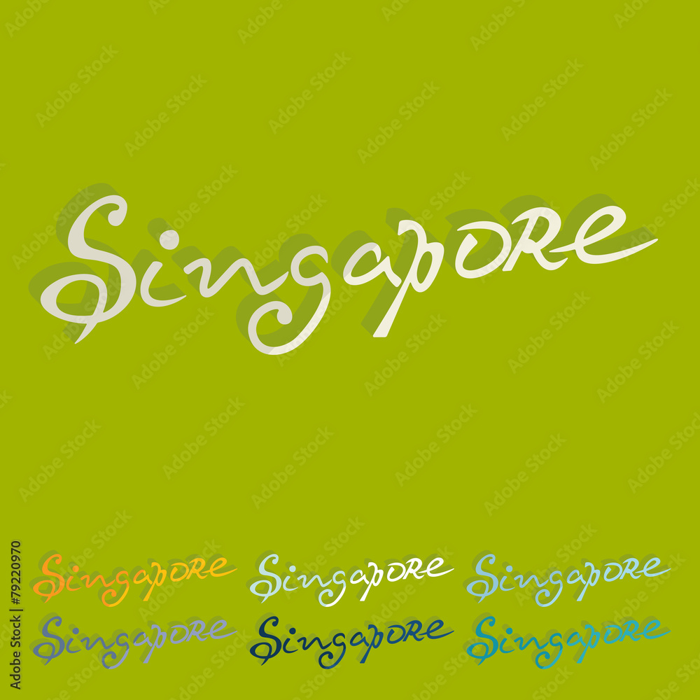 Flat design. Singapore