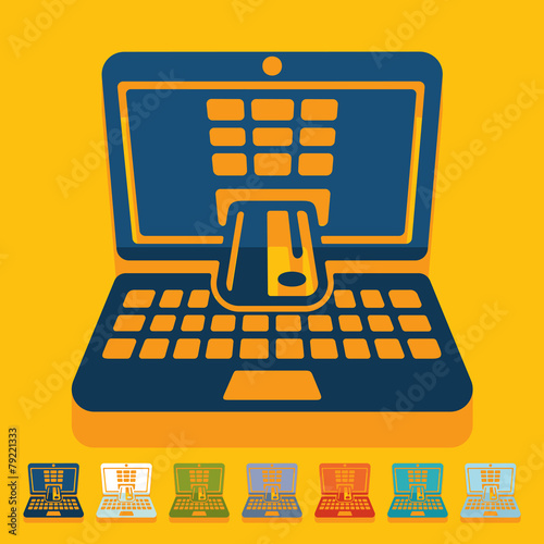 Flat design. e-commerce