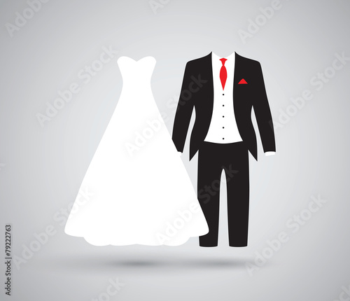Fotografie, Tablou bride and groom break up