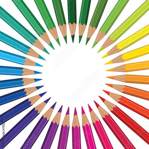 pencil rainbow