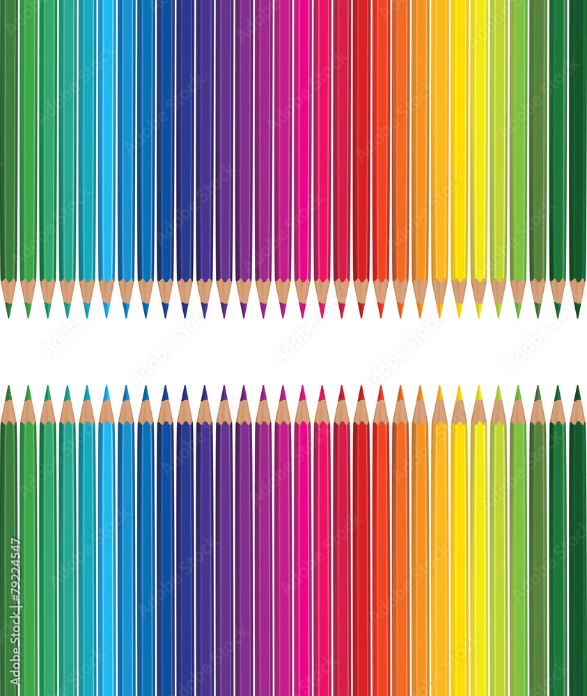Obraz premium pencil rainbow