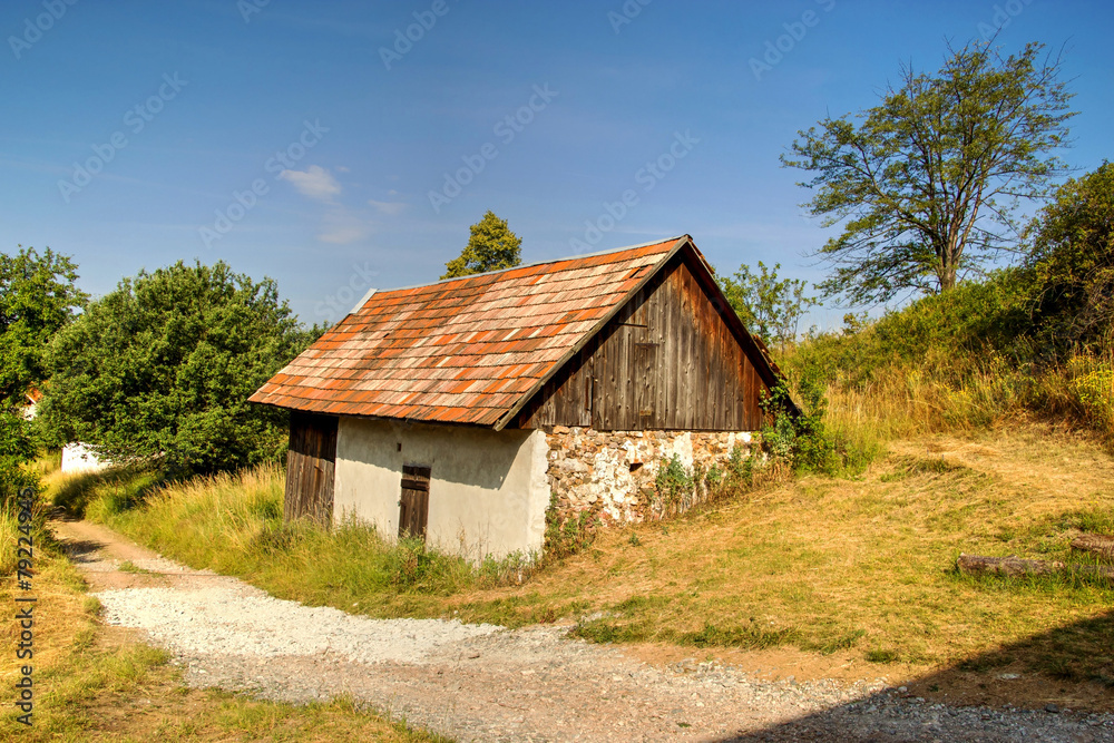 Lonely Aged House in Mountains Lonely Aged House in Mountains