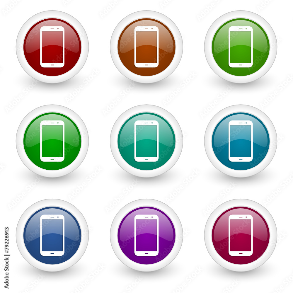 smartphone vector icon set smartphone vector icon set