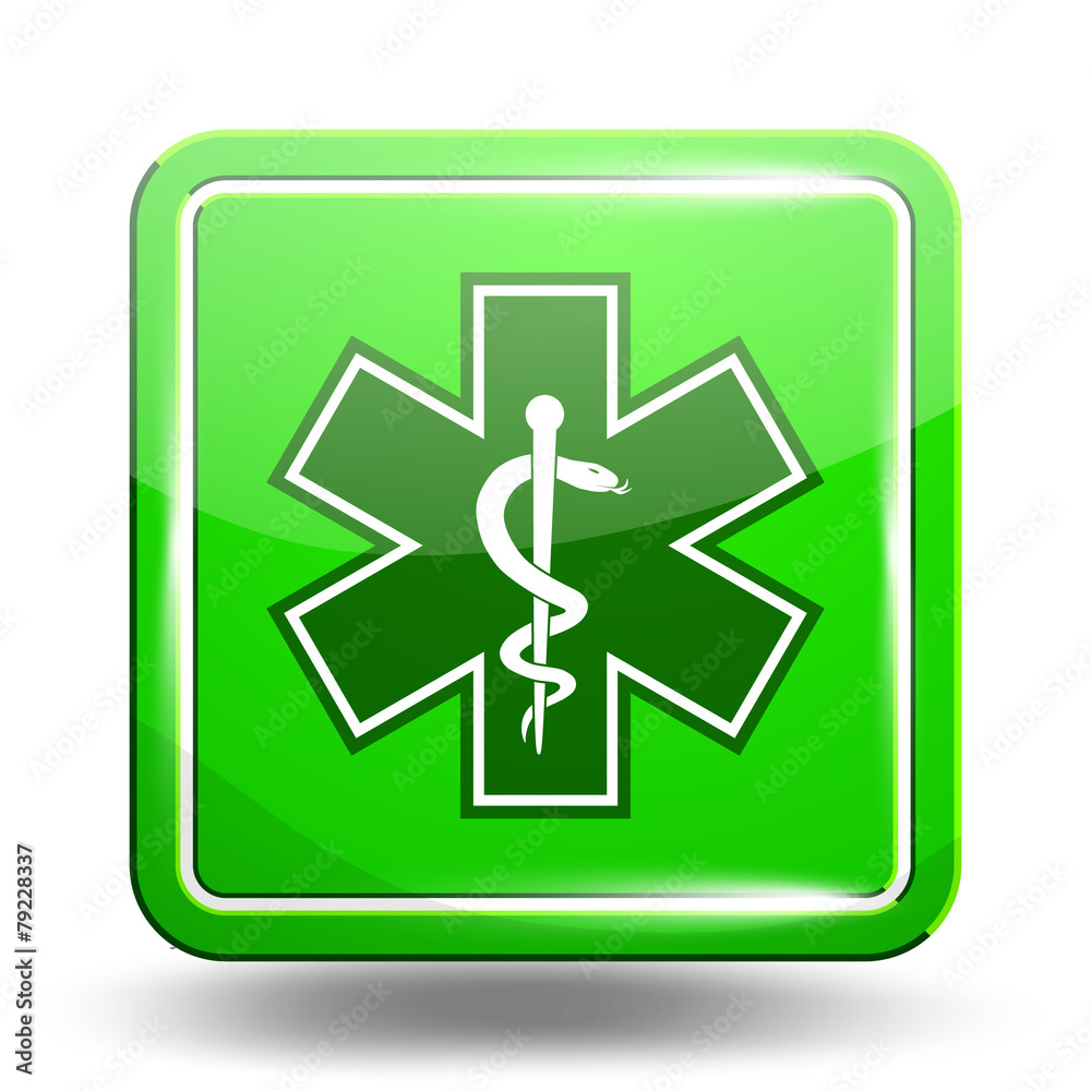 Medical Icon. Emergency Symbol. Green Set Medical Icon. Emergency Symbol. Green Set