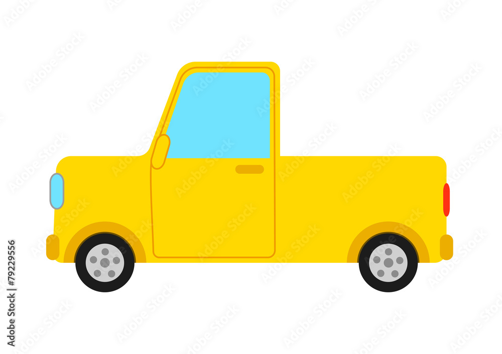 黄色のトラック