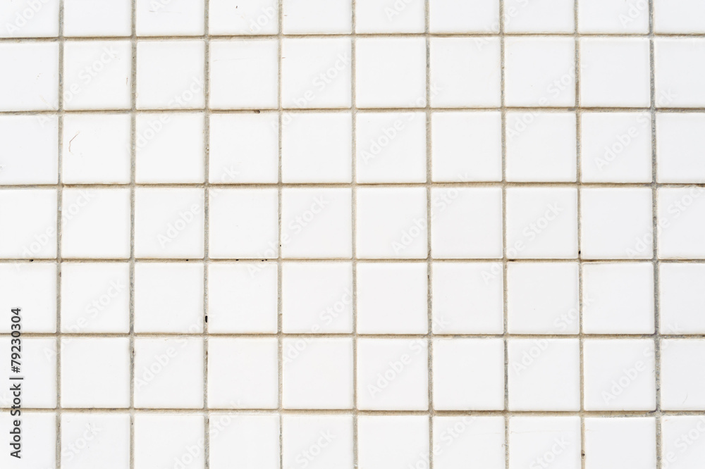 White tile wall background White tile wall background