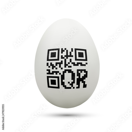 qr code on chicken egg