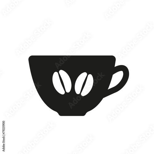 The coffee and cup icon. Coffee And Cup symbol