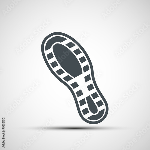 Vector icons shoe print
