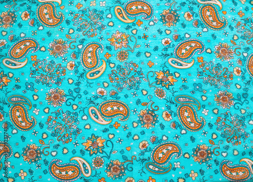 batik pattern on the scarf