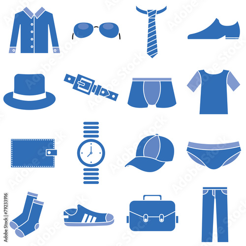 clothes icons man