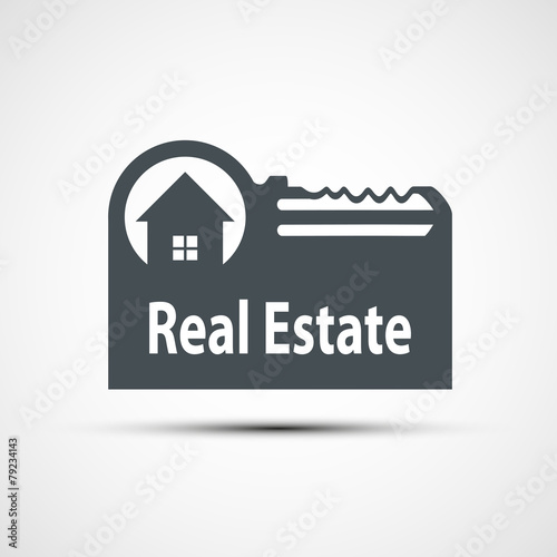 Vector icon of real estate